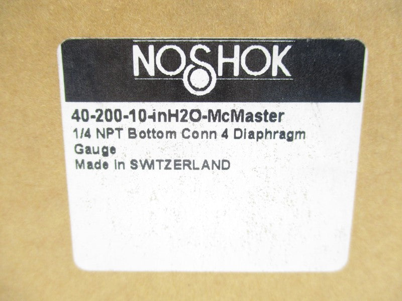 NOSHOK 40-200-10-INH2O 0-10PSI 1/4" NSMP