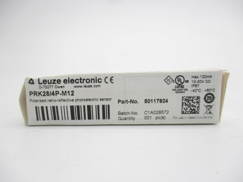 LEUZE ELECTRONIC PRK28/4P-M12 50117924 10-30VDC NSMP