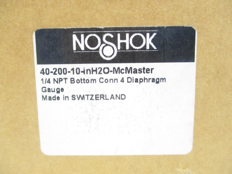 NOSHOK 40-200-10-INH2O 0-10PSI 1/4" NSMP