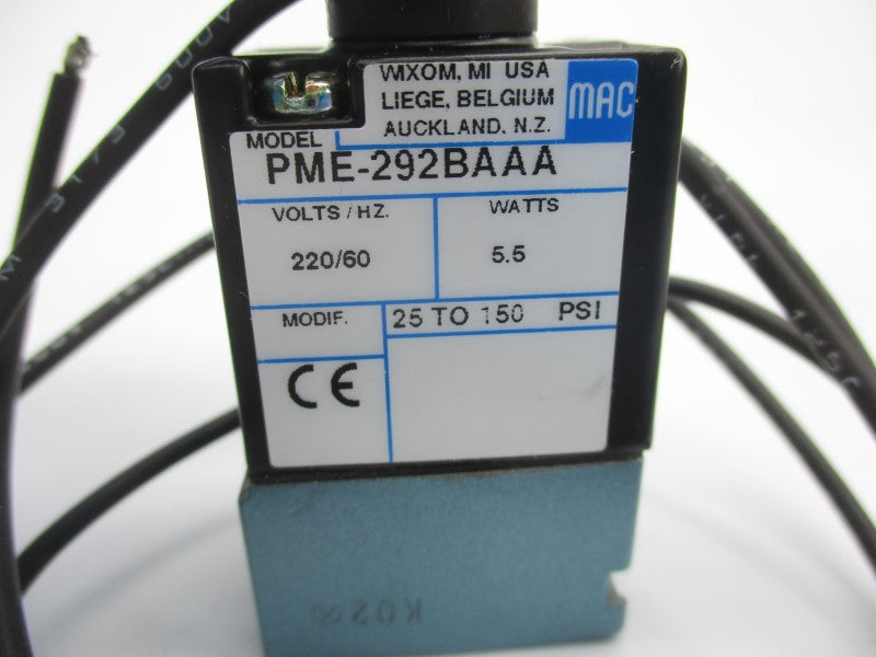 MAC PME-292BAAA 220V 25-150PSI NSMP