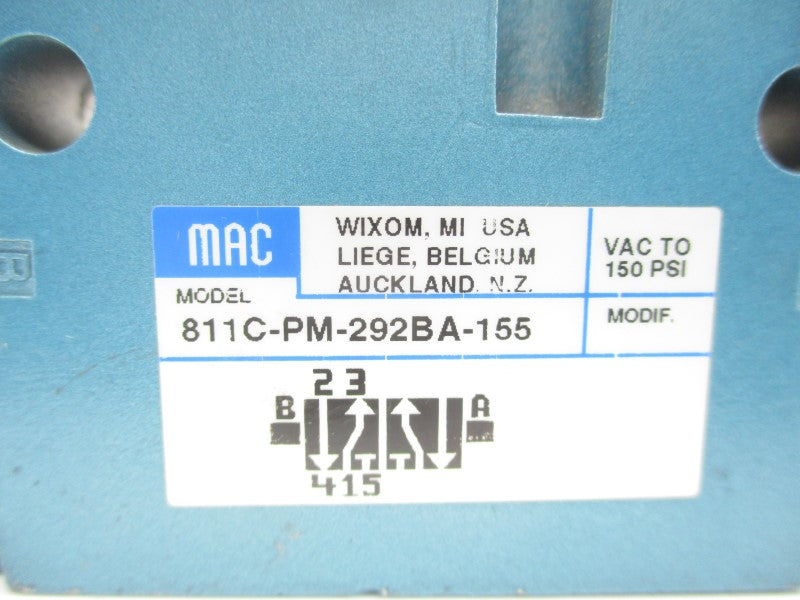 MAC 811C-PM-292BA-155 220V 150PSI NSNP