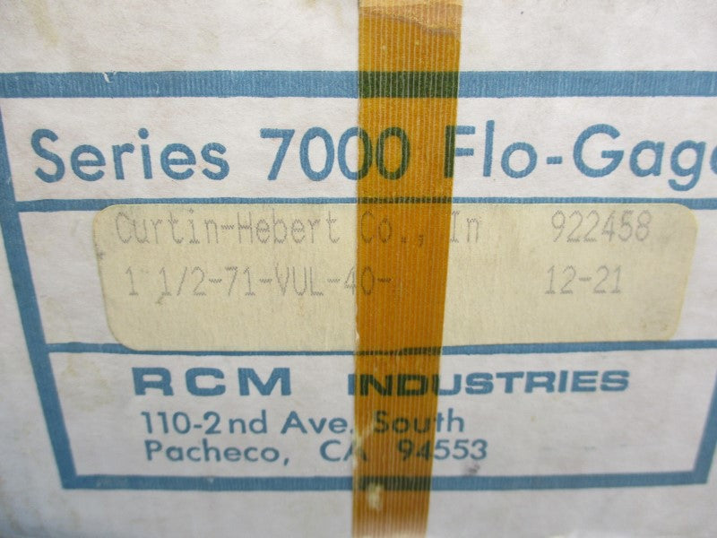 RCM INDUSTRIES 1-1/2-71-VUL-40- 180PSI NSMP