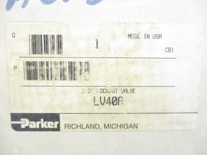 PARKER LV40A 250PSI 1/2" NSMP