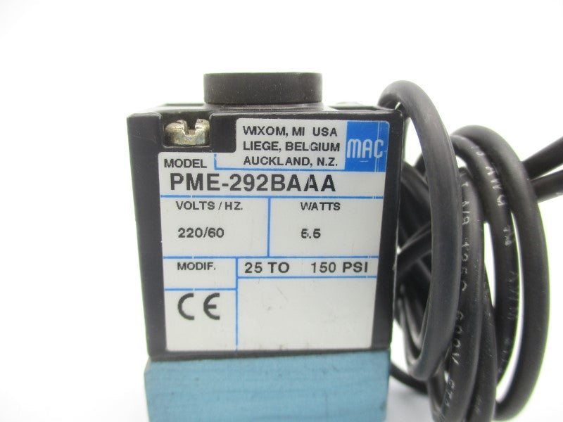 MAC PME-292BAAA 220V 25-150PSI NSNP