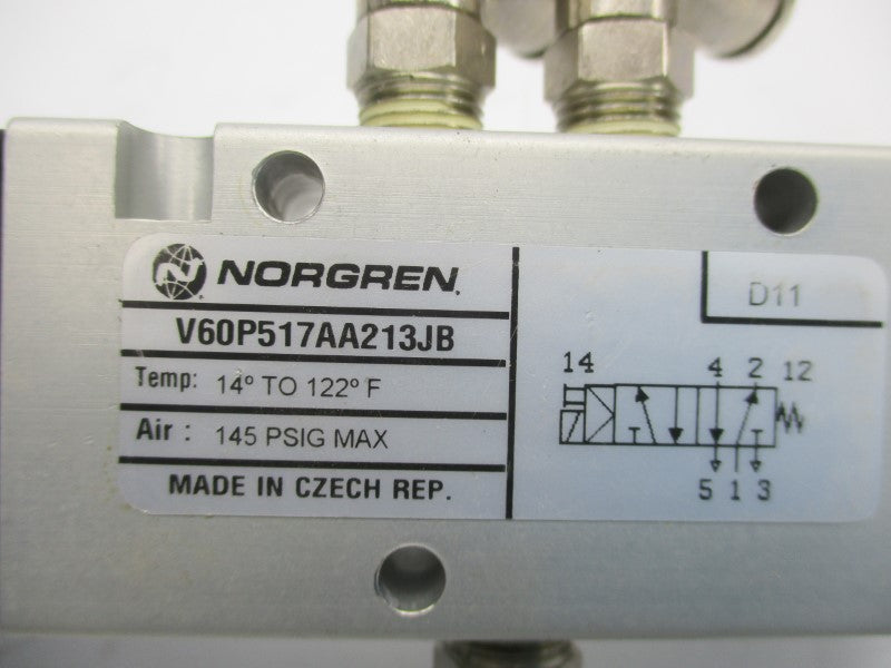 NORGREN V60P517AA213JB 24VDC 0.08A 145PSI UNMP