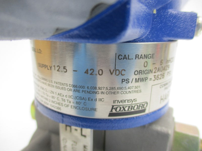 FOXBORO IDP10-T22A21F-M1 12.5-42VDC 3626PSI NSMP