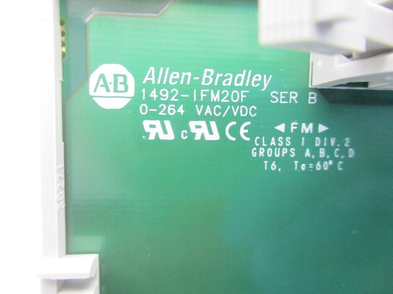 ALLEN BRADLEY 1492-IFM20F SER. B 0-264VAC/DC (BR/WH) NSMP