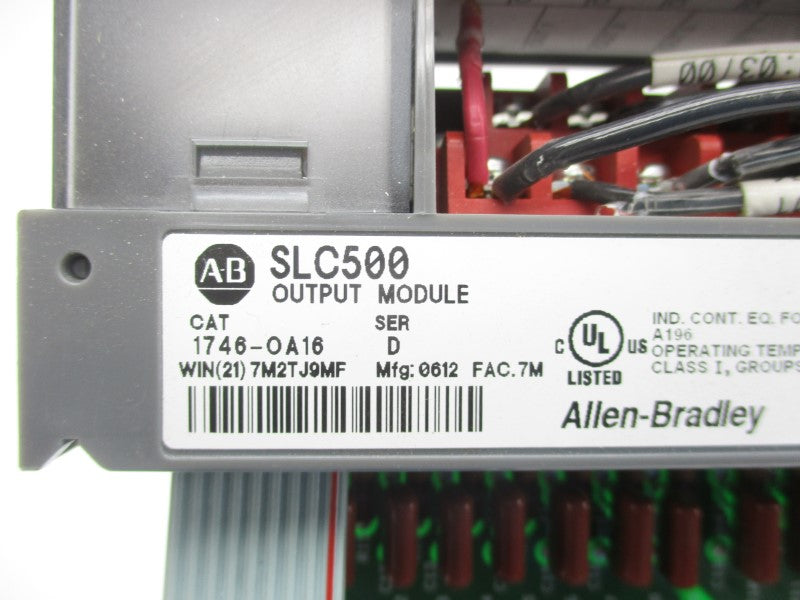 ALLEN BRADLEY 1746-OA16 SER. D 85-265VAC UNMP