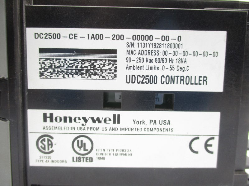 HONEYWELL DC2500-CE-1A00-200-00000-00-0 90-250VAC UNMP