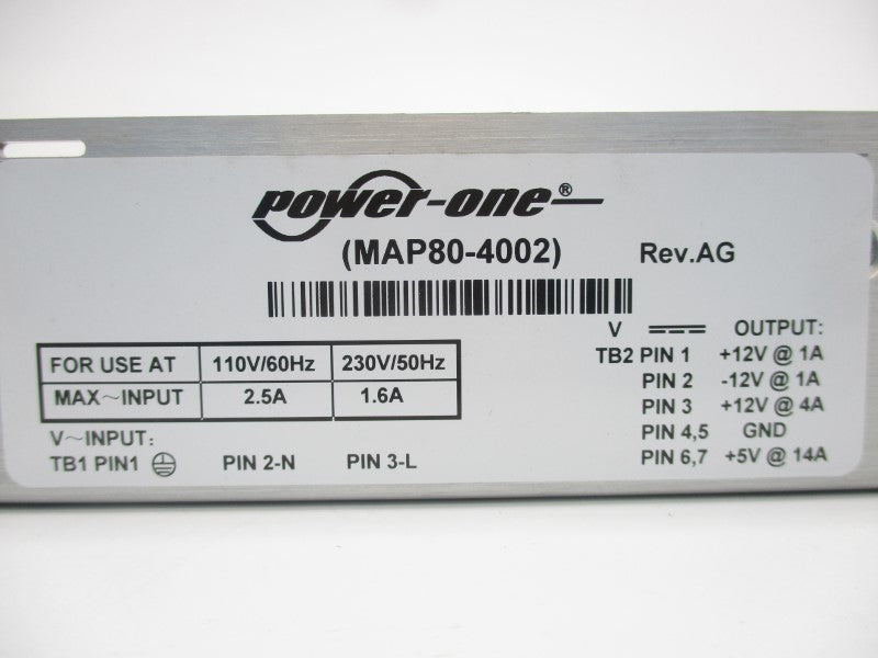 POWER ONE MAP80-4002 110-230V 2.5-1.6A NSMP