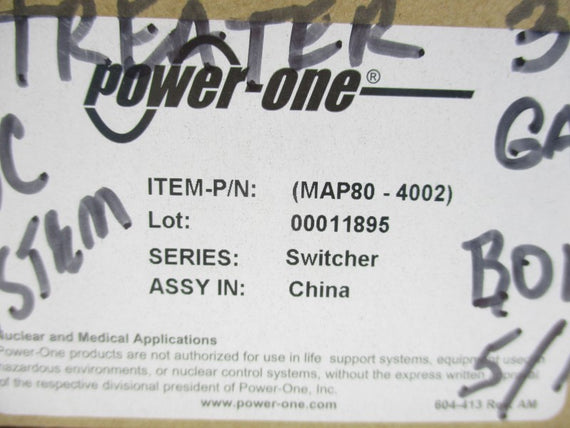POWER ONE MAP80-4002 110-230V 2.5-1.6A NSMP