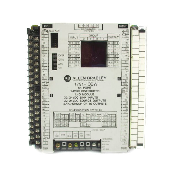 ALLEN BRADLEY 1791-IOBW SER. A 24VDC 2.4A UNMP