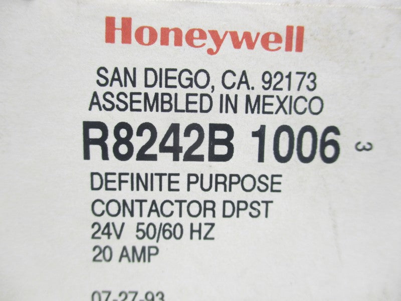 HONEYWELL R8242B-1006 24V 20A NSMP