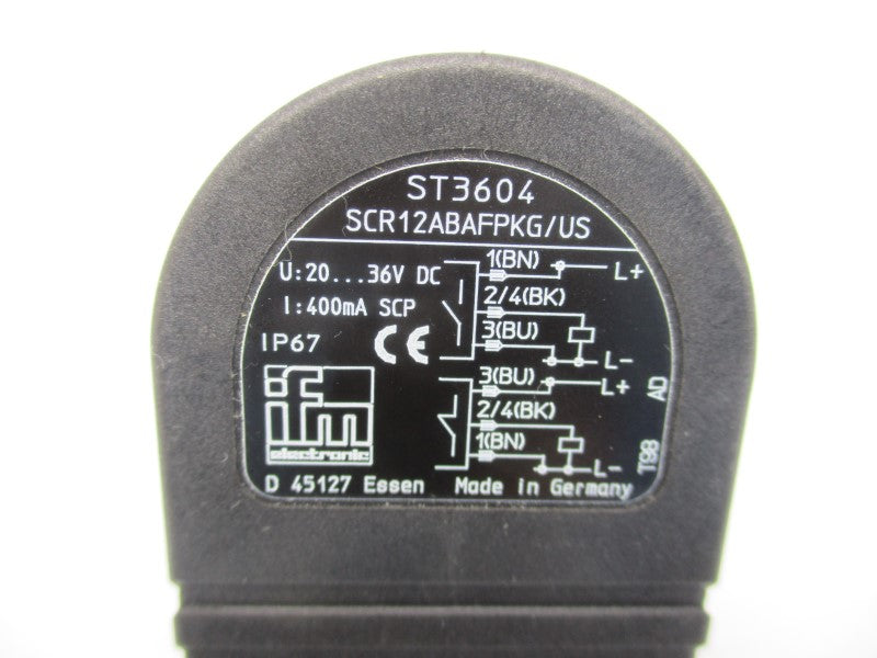 IFM EFECTOR ST3604 SCR12ABAFPKG/US-100-IPF 20-36VDC NSMP