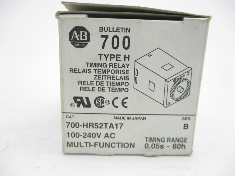 ALLEN BRADLEY 700-HR52TA17 SER. B 100-240VAC (WH) NSMP