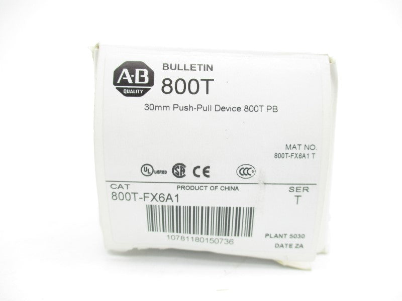 ALLEN BRADLEY 800T-FX6A1 SER. T (AS PICTURED2) (WH) NSMP