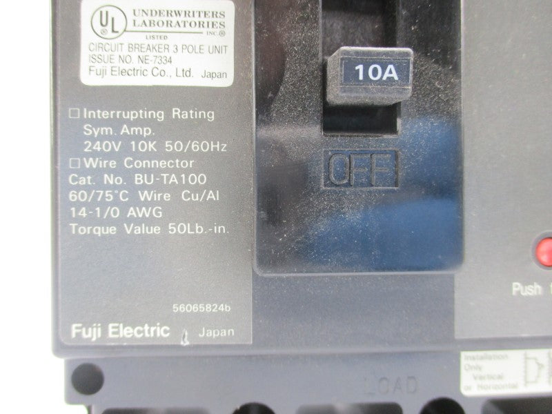 FUJI ELECTRIC BU-ECA3010 240VAC 10A NSNP