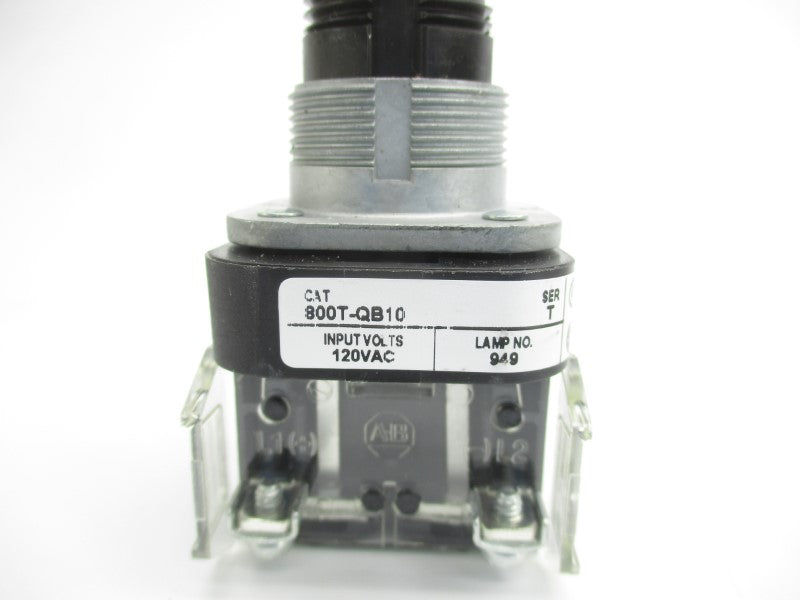 ALLEN BRADLEY 800T-QB10 SER. T 120VAC (WH) NSMP