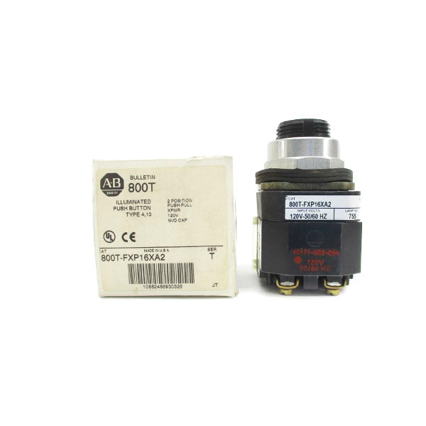 ALLEN BRADLEY 800T-FXP16XA2 SER. T 120V (WH) NSMP