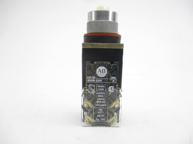 ALLEN BRADLEY 800MR-HG2BBK SER. C 300VAC (WH) NSMP