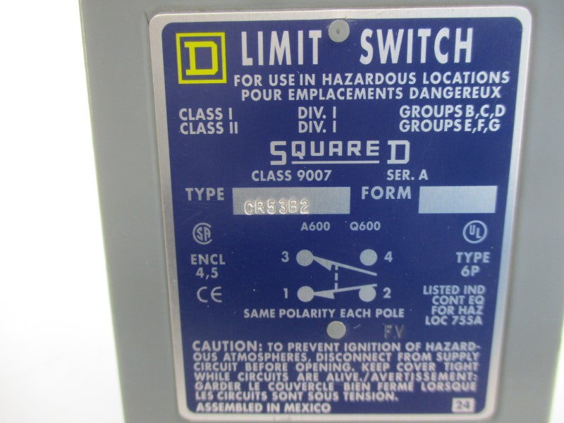 SQUARE D 9007CR53B2 SER. A NSNP
