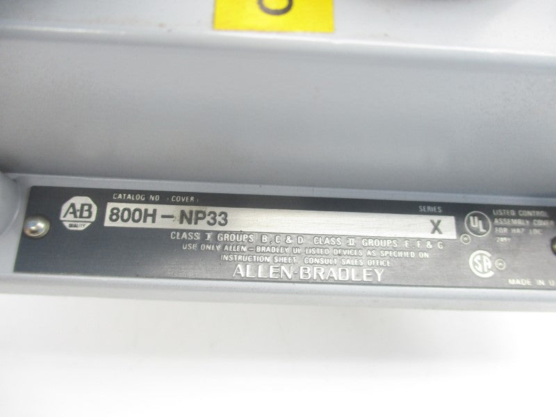 ALLEN BRADLEY 800H-NP33 SER. X UNMP