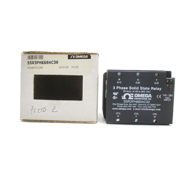 OMEGA SSR3PH660AC30 48-660VAC 30A NSMP