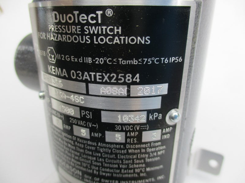 WE ANDERSON H3A-4SC 250VAC 5A 1500PSI NSMP