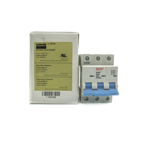 DAYTON 5ZVG0 480VAC 20A NSMP