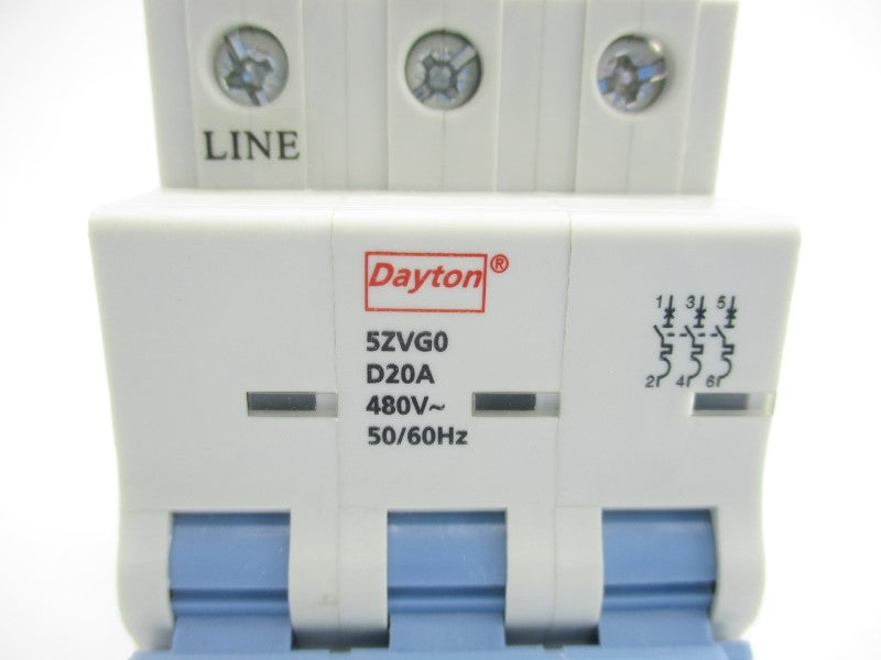 DAYTON 5ZVG0 480VAC 20A NSMP