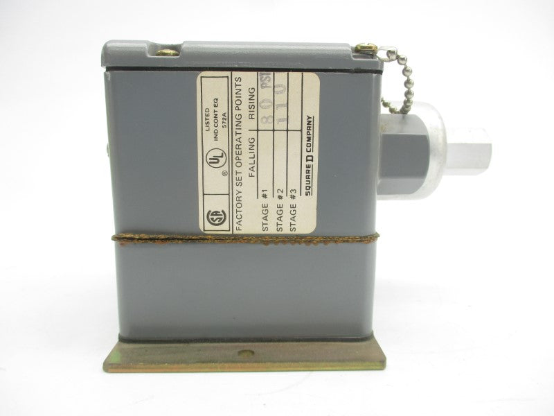 SQUARE D 9012DCW-8 SER. B 600VAC 8A 20-150PSI UNMP