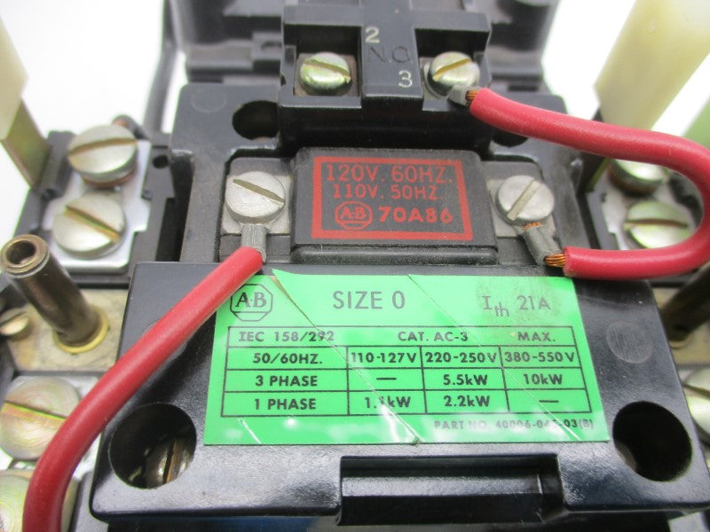 ALLEN BRADLEY 709-AOD SER. P 110/120V 21A (BR/YL) NSMP