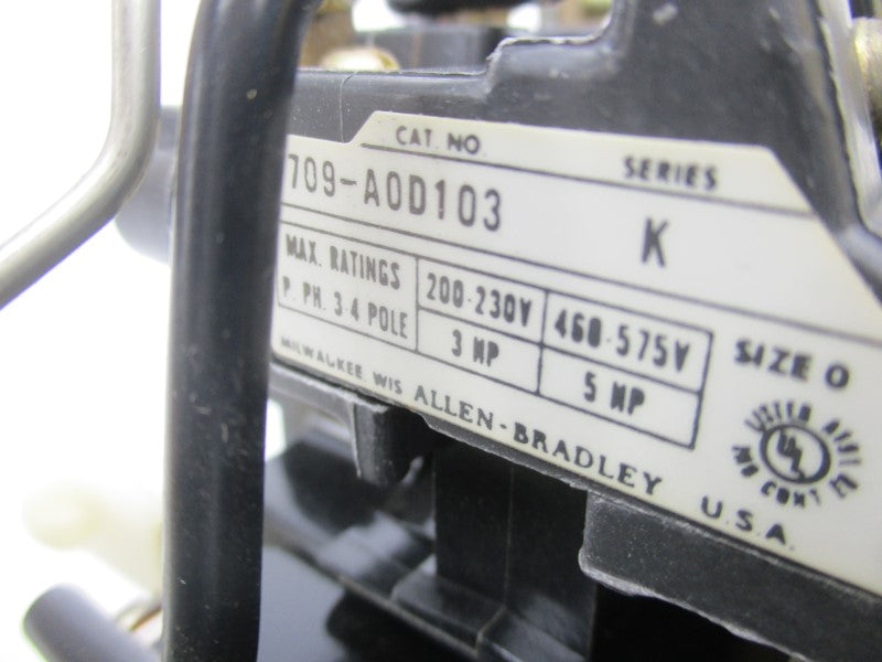ALLEN BRADLEY 709-AOD103 SER. K 110/120V (BR/YL) NSMP