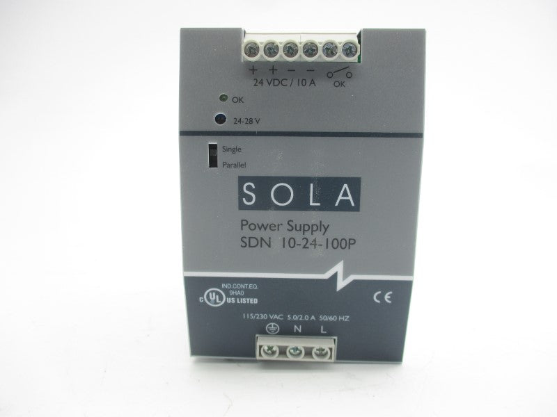 SOLA SDN10-24-100P 115/230VAC 5.0/2.0A NSMP