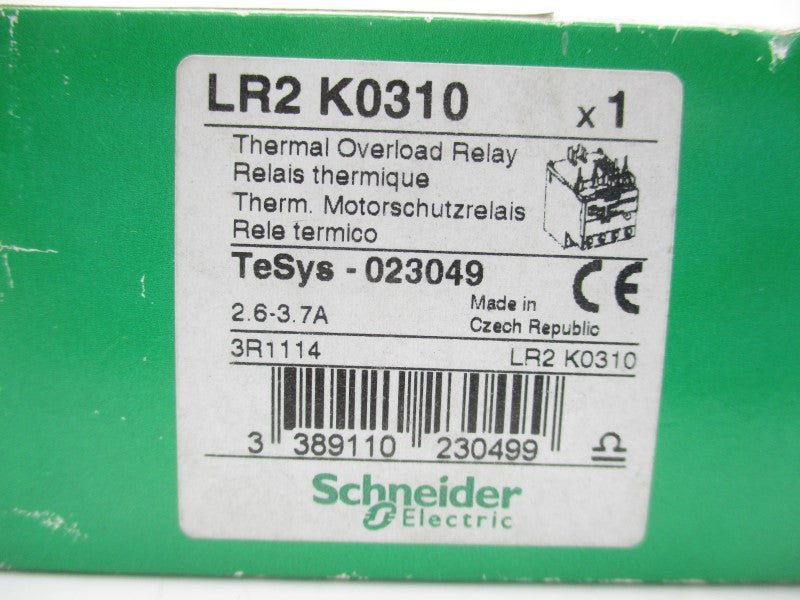 SCHNEIDER ELECTRIC LR2K0310 2.6-3.7A NSMP