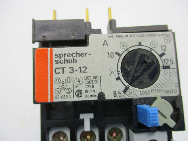 SPRECHER+SCHUH CT3-12.5 660V 8.5-12.5A NSMP