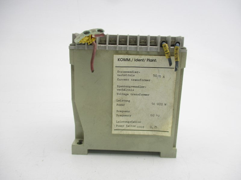 WIRKLEISTUNGSUMFORMER 20397/1 WJ 460V 0.75A UNMP