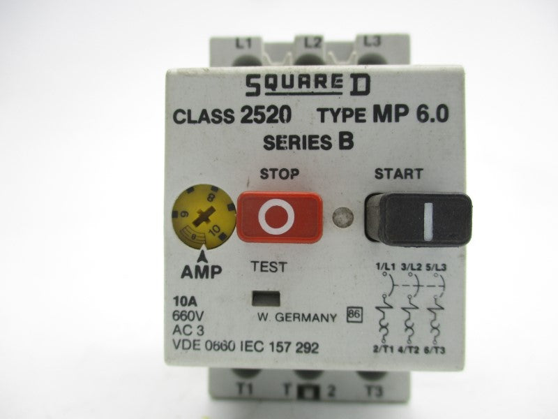 SQUARE D 2520MP6.0 SER. B 660 10A UNMP