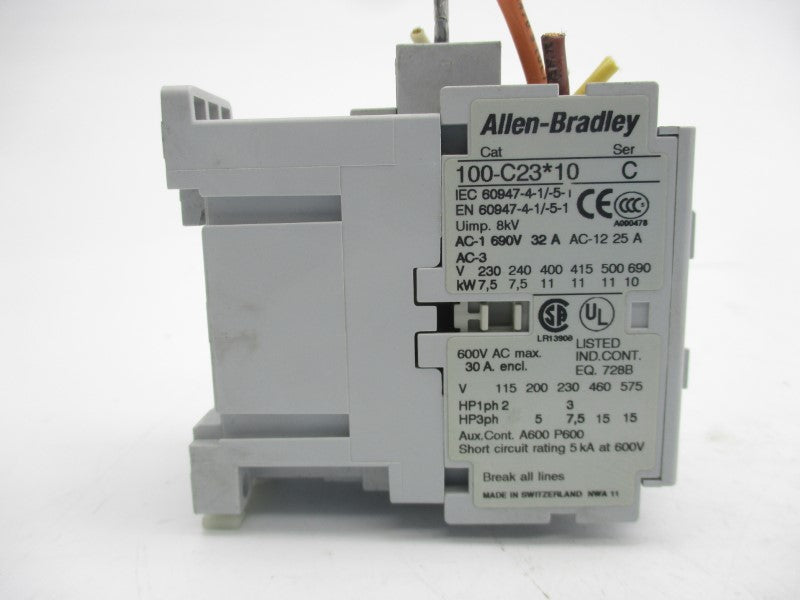 ALLEN BRADLEY 100-C23D10 SER. C 110/120V UNMP