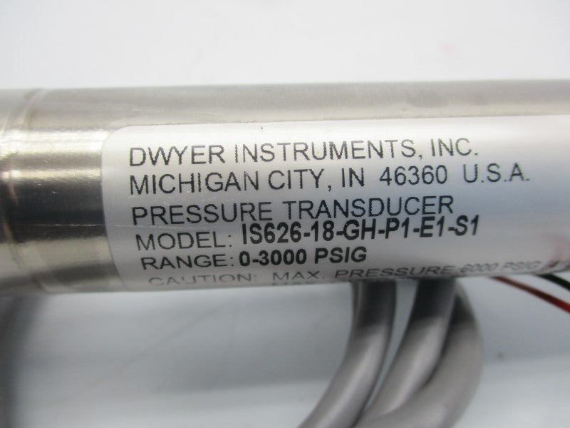 DWYER IS626-18-GH-P1-E1-S1 0-3000PSI NSMP