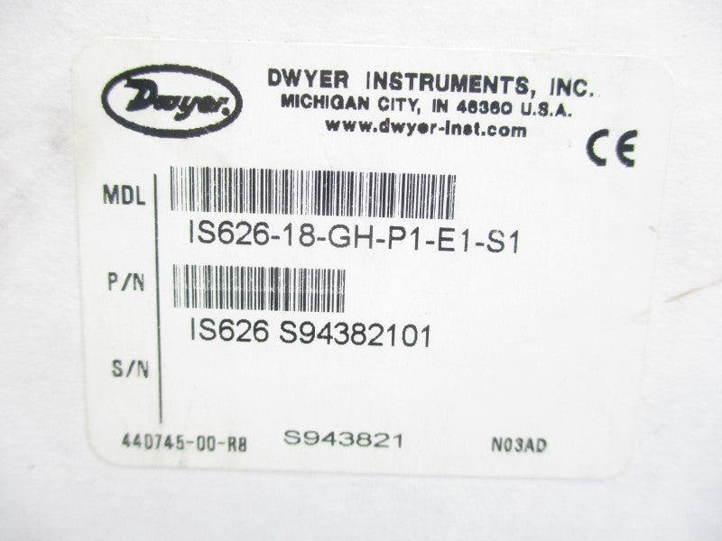 DWYER IS626-18-GH-P1-E1-S1 0-3000PSI NSMP