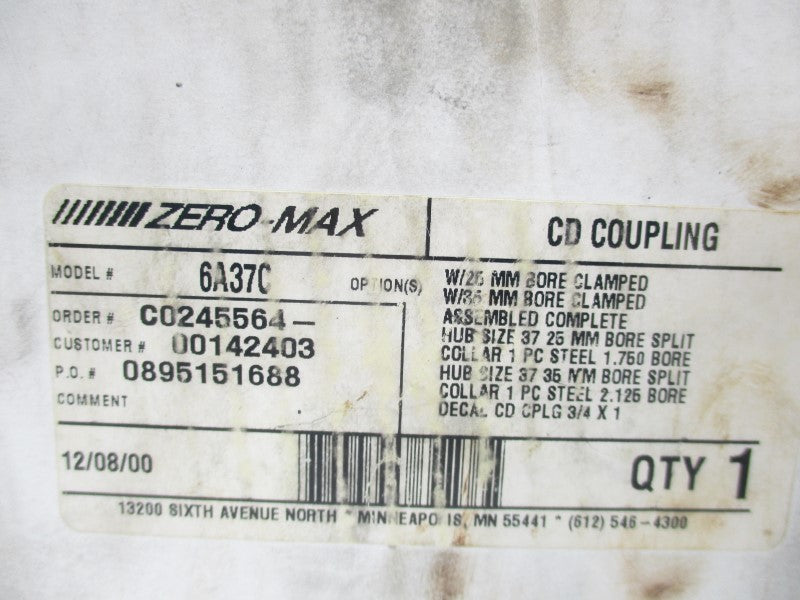 ZERO MAX 6A37C NSMP