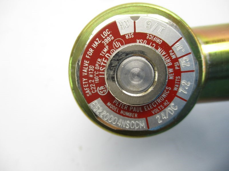 PETER PAUL E52Z0004NSCCM 24VDC 25PSI 1/8" NSNP