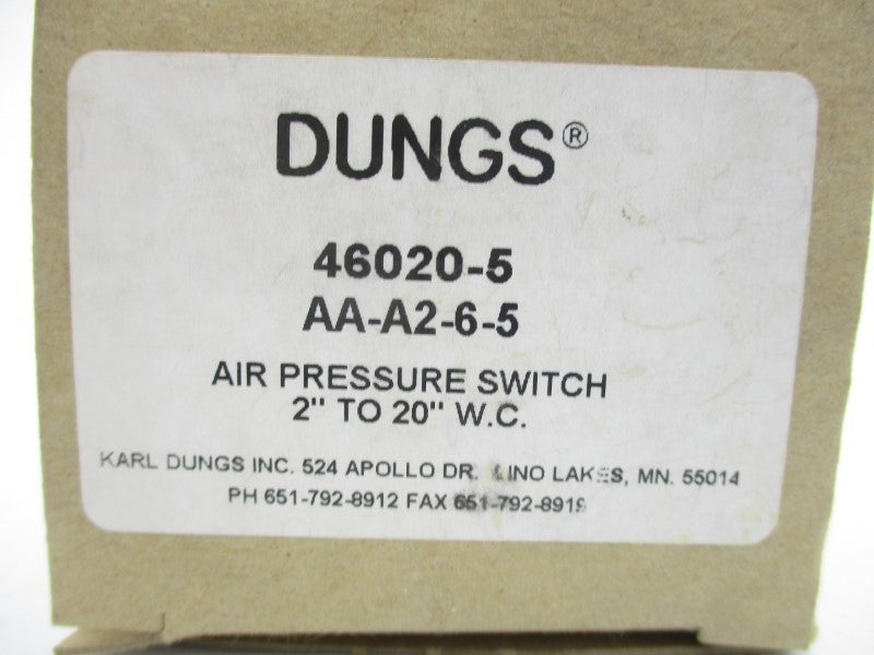 KARL DUNGS AA-A2-6-5 2-20"WC NSMP