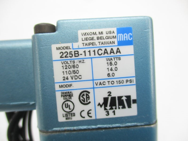 MAC 225B-111CAAA 110/120V 150PSI NSMP