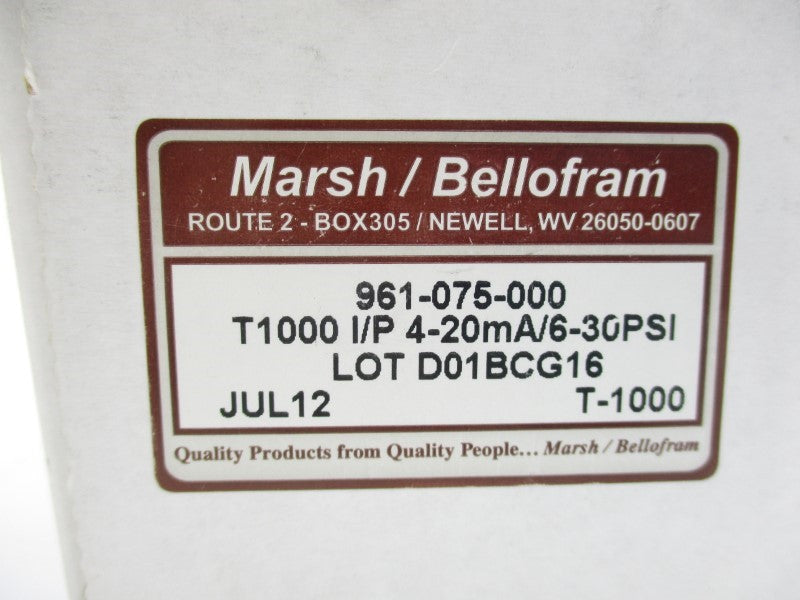 MARSH/BELLOFRAM 961-075-000 6-30PSI NSMP