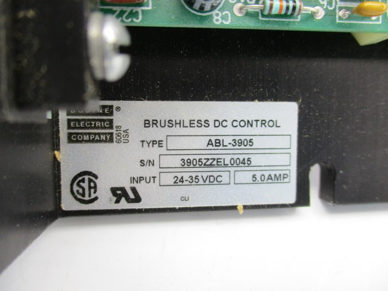 BODINE ELECTRIC ABL-3905 3905ZZ 24-35VDC 5.0A NSMP