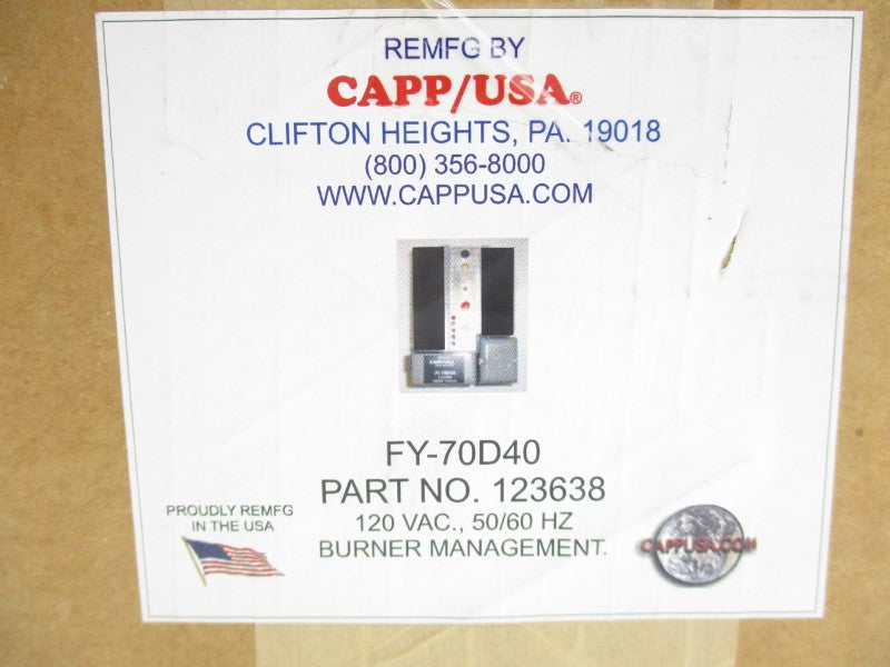 CAPP USA FY-70D40 123638 120VAC NSMP