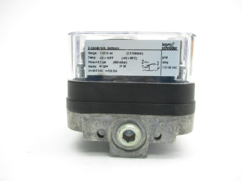 KROM SCHRODER DG50T 84447822 240VAC 0.5A 1-20INWC 1/4" NSNP