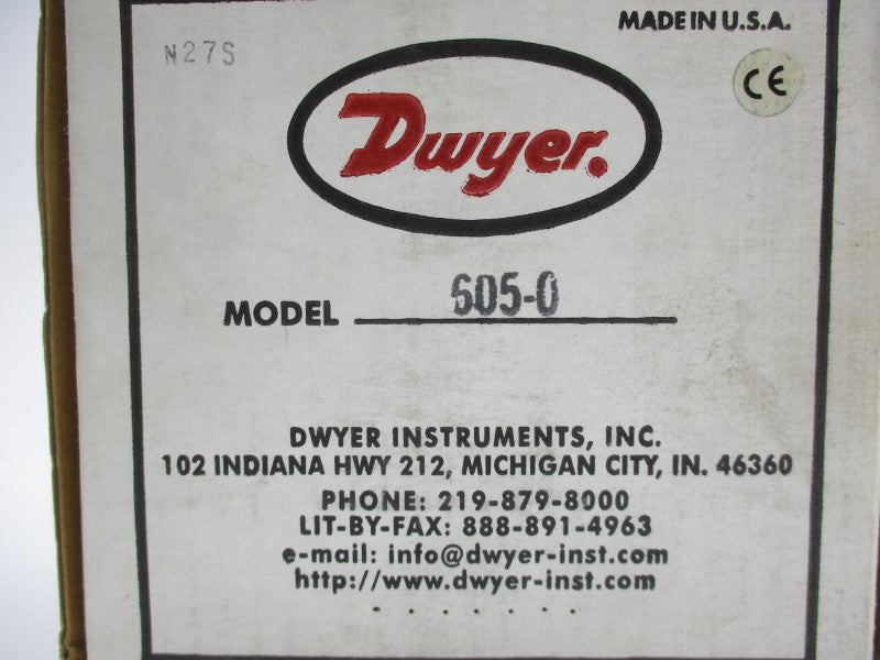 DWYER 605-0 0-.50 25PSI NSMP